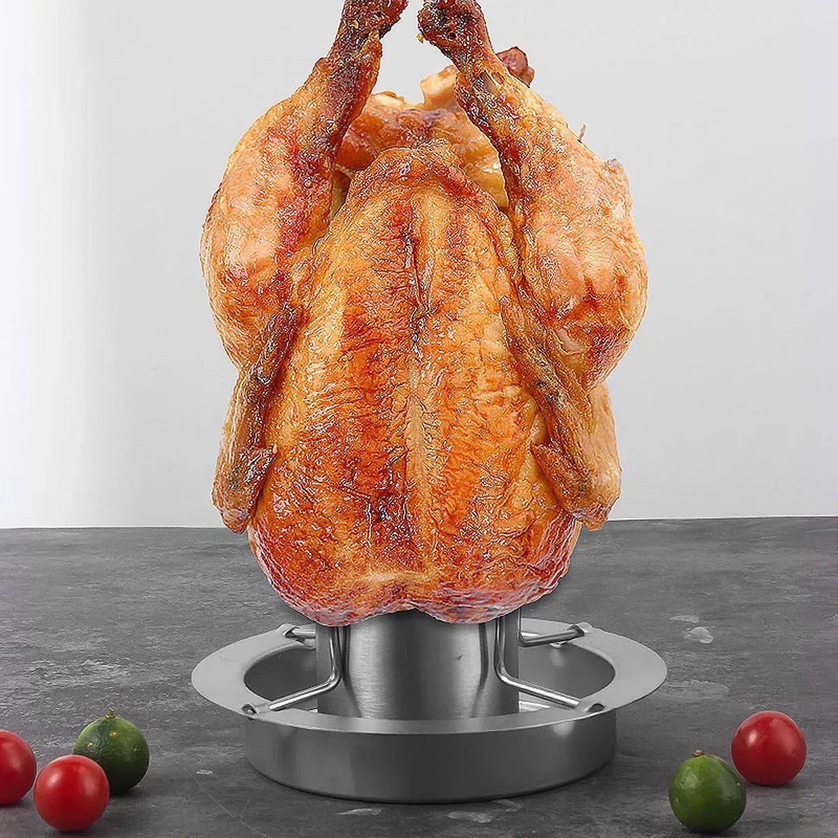 Stainless Steel Chicken Grill Outdoor BBQ Roaster Rack Portable Multi Functional V528-CHICKEN-GRILL-688927