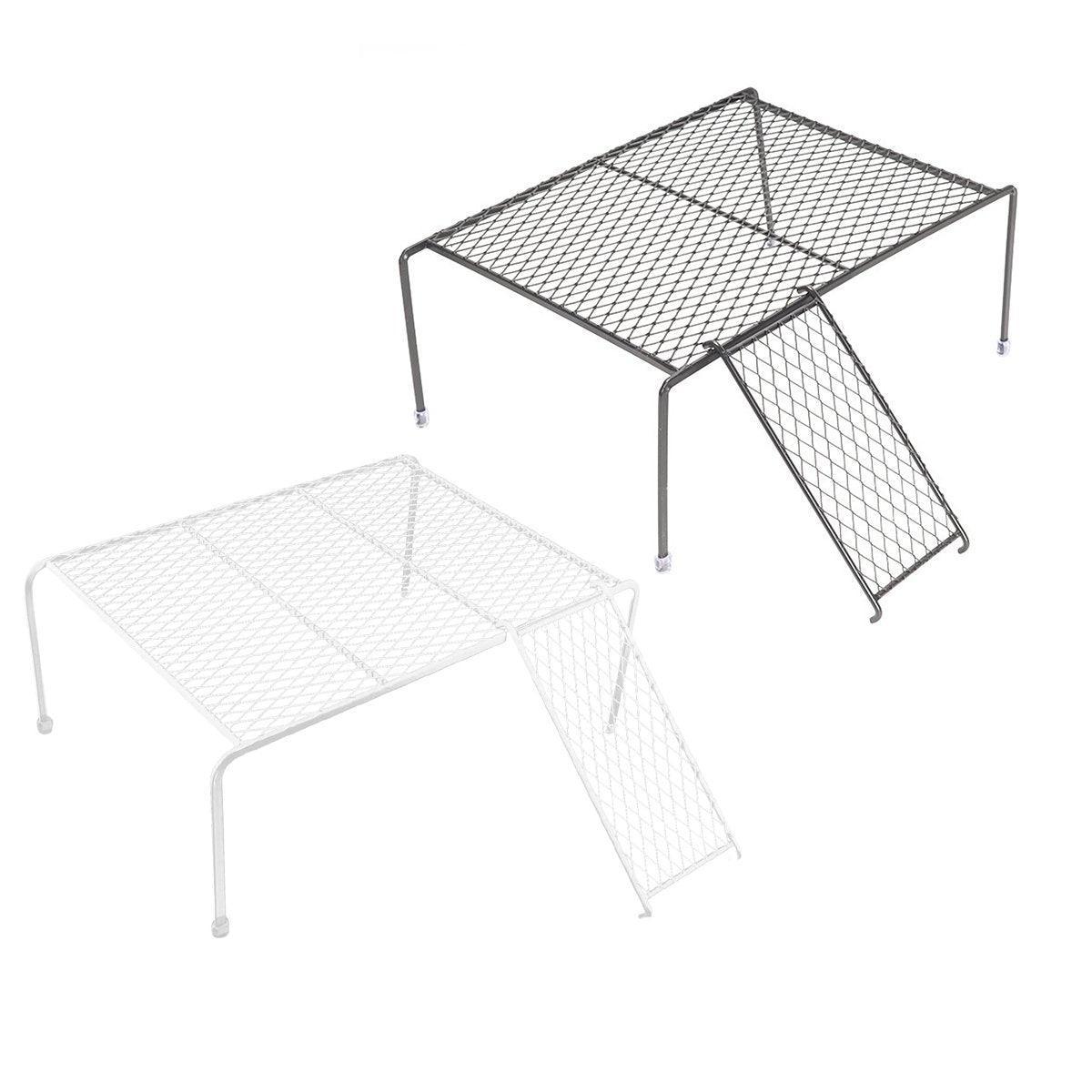 Metal Iron Chicken Feeding Ladder Grid Shelving Landscaping Platform Supplies - Black-S V528-CHICKEN-SHELF-BLACK-S-384528