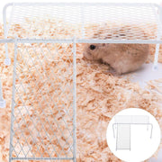 Metal Iron Chicken Feeding Ladder Grid Shelving Landscaping Platform Supplies - White-L V528-CHICKEN-SHELF-WHITE-L-970357