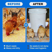 Poultry DIY Port PVC Gravity Fed Chicken Feeder for Hen Coop Farm Bucket Kit - 1 PC Hole Saw V528-CHICKENFEEDER-1HOLESAW-931759