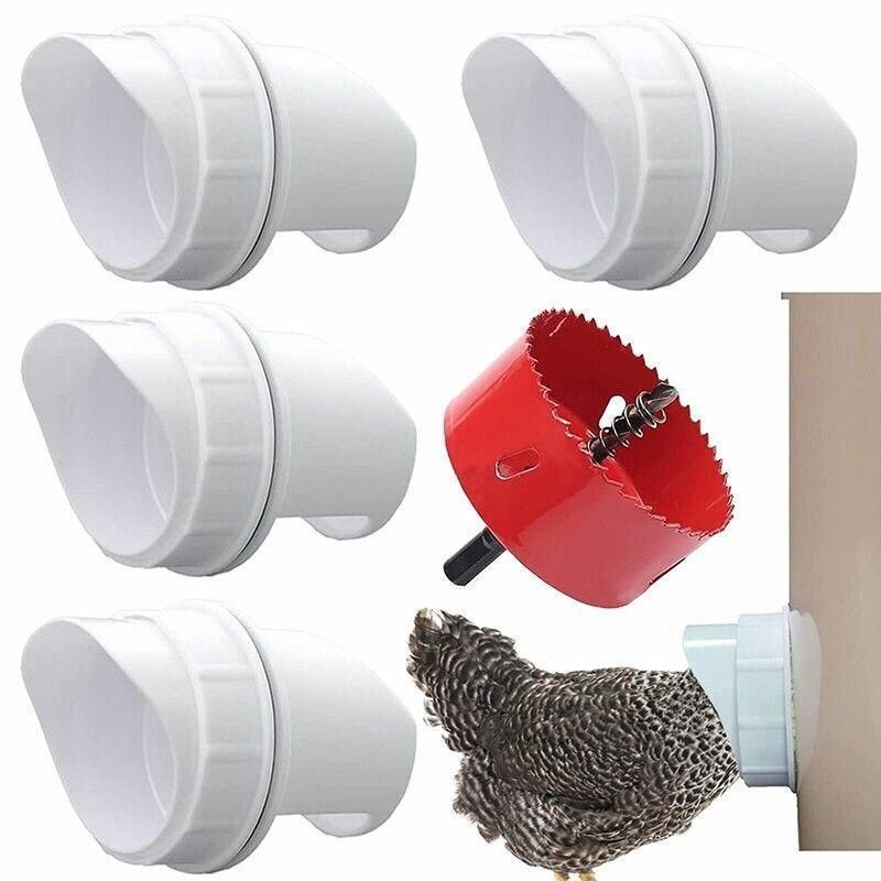 Poultry DIY Port PVC Gravity Fed Chicken Feeder for Hen Coop Farm Bucket Kit - 1 PC Hole Saw V528-CHICKENFEEDER-1HOLESAW-931759