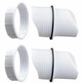 Poultry DIY Port PVC Gravity Fed Chicken Feeder for Hen Coop Farm Bucket Kit - 2 PCS Ports (No Hole Saw) V528-CHICKENFEEDER-2PORTS-433186