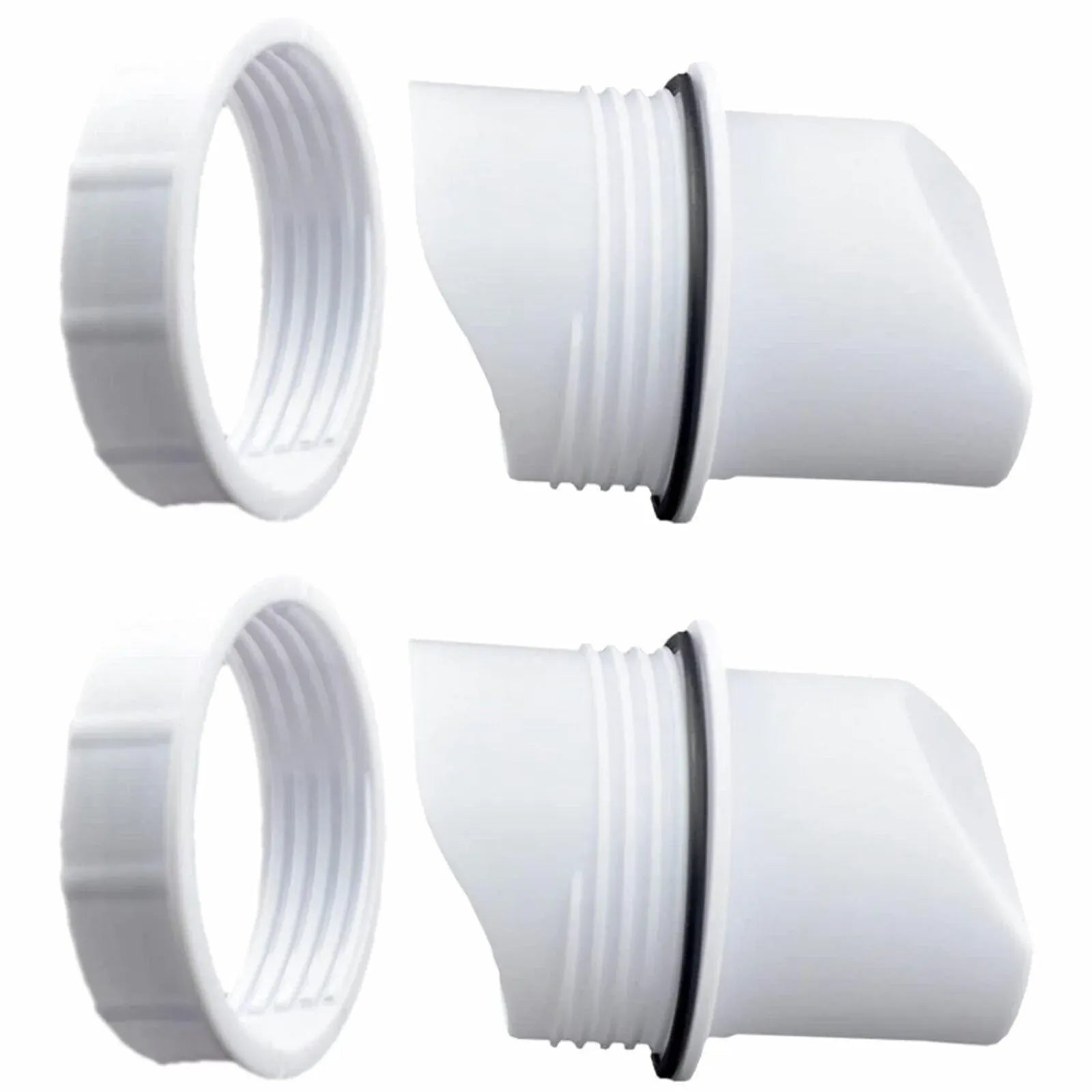Poultry DIY Port PVC Gravity Fed Chicken Feeder for Hen Coop Farm Bucket Kit - 2 PCS Ports (No Hole Saw) V528-CHICKENFEEDER-2PORTS-433186