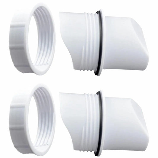 Poultry DIY Port PVC Gravity Fed Chicken Feeder for Hen Coop Farm Bucket Kit - 2 PCS Ports (No Hole Saw) V528-CHICKENFEEDER-2PORTS-433186