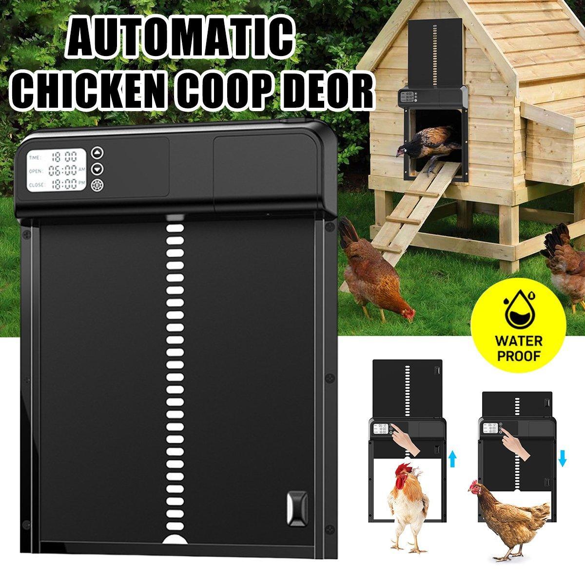 Automatic Induction Electric Stainless Steel Coop Door Intelligent Timer Control V528-CHICKENHOUSE-DOOR-892843