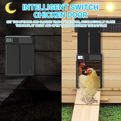 Automatic Induction Electric Stainless Steel Coop Door Intelligent Timer Control V528-CHICKENHOUSE-DOOR-892843