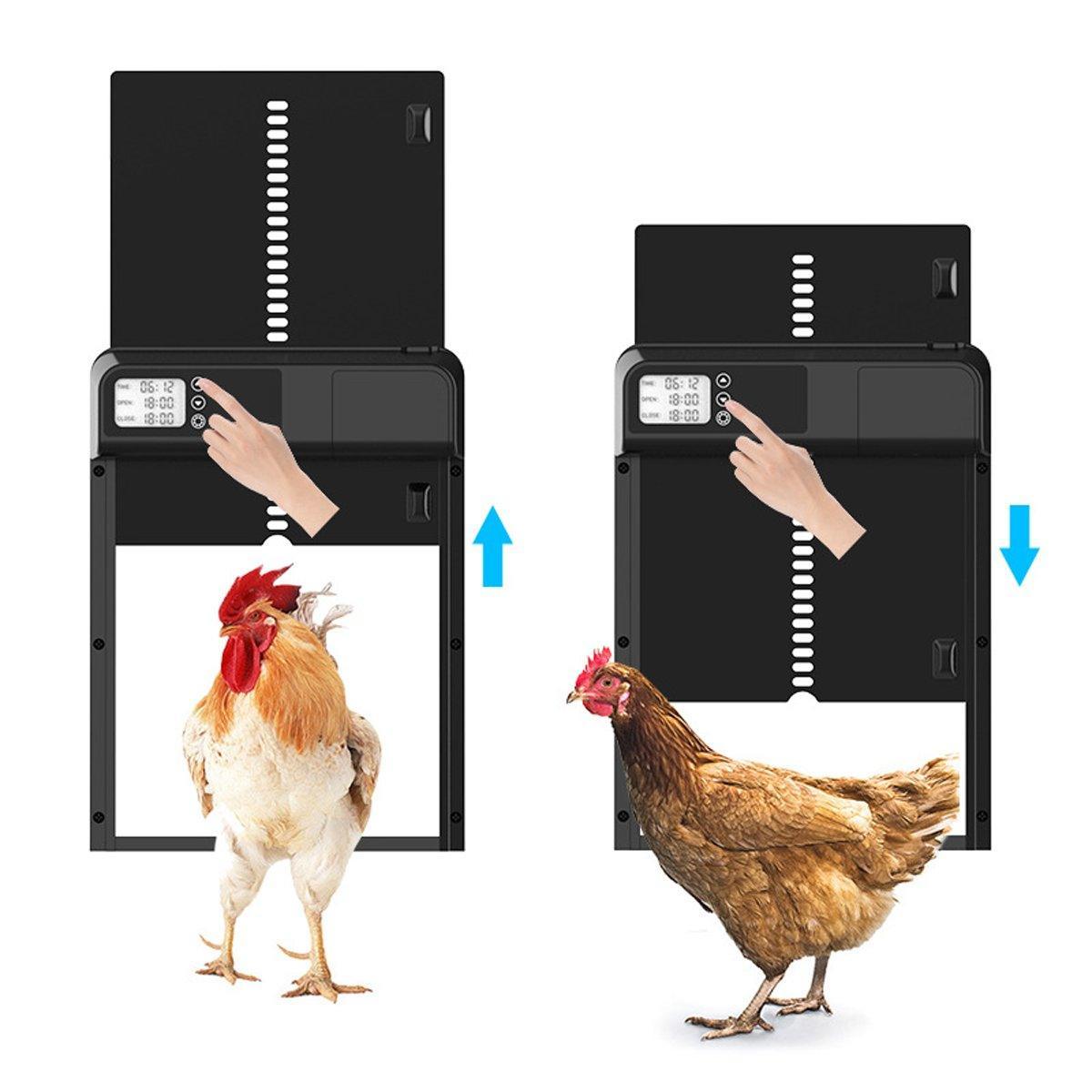 Automatic Induction Electric Stainless Steel Coop Door Intelligent Timer Control V528-CHICKENHOUSE-DOOR-892843
