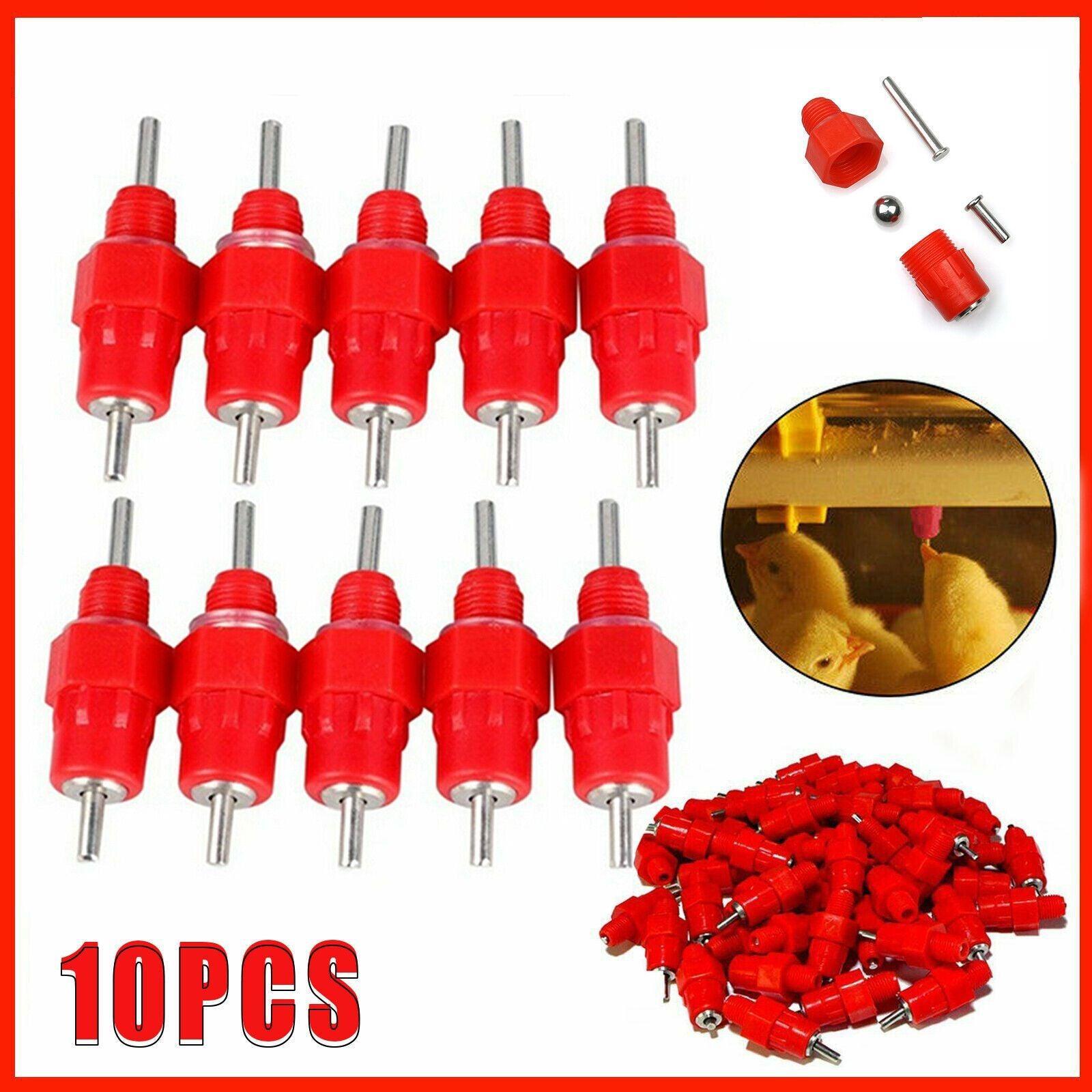 10 PCS Automatic Nipple Water Valves for Poultry and Duck Feeding V528-CHICKENWATERDISPENSER-10-546541