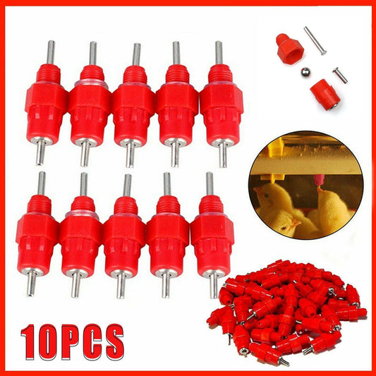 10 PCS Automatic Nipple Water Valves for Poultry and Duck Feeding V528-CHICKENWATERDISPENSER-10-546541