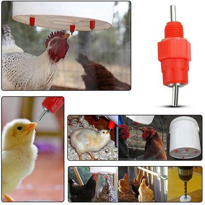 10 PCS Automatic Nipple Water Valves for Poultry and Duck Feeding V528-CHICKENWATERDISPENSER-10-546541