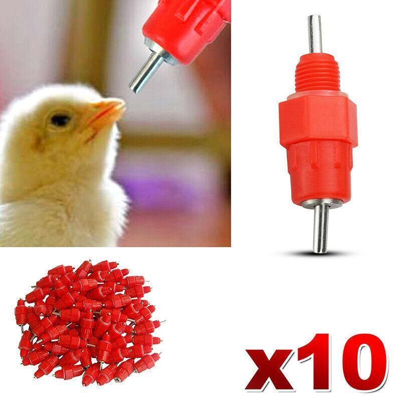10 PCS Automatic Nipple Water Valves for Poultry and Duck Feeding V528-CHICKENWATERDISPENSER-10-546541