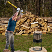 Manual Firewood Splitter Heavy Duty Log Wood Splitting Cutter Kindling Cracker V528-CHOP-FIREWOOD31-969254