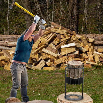 Manual Firewood Splitter Heavy Duty Log Wood Splitting Cutter Kindling Cracker V528-CHOP-FIREWOOD31-969254