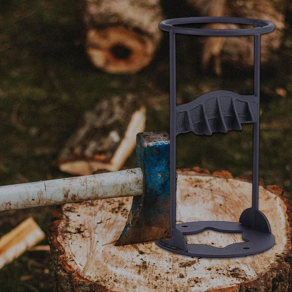 Manual Firewood Splitter Heavy Duty Log Wood Splitting Cutter Kindling Cracker V528-CHOP-FIREWOOD31-969254