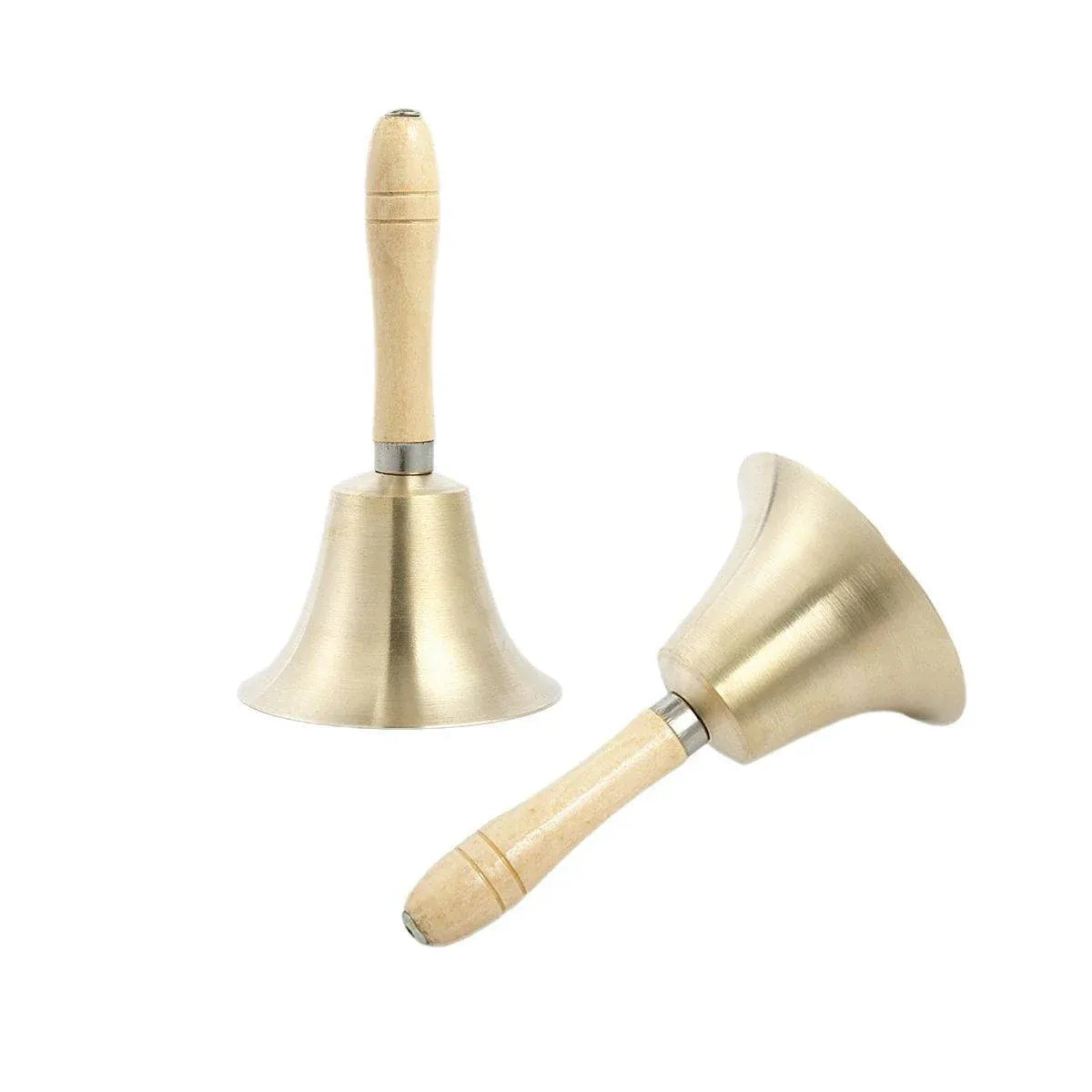 Wooden Handle Hand Bells Christmas Pet Bells Classroom Call Rattles Party Bell V528-CHRISTMAS-BELL-95MM-622697