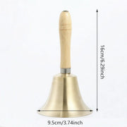 Wooden Handle Hand Bells Christmas Pet Bells Classroom Call Rattles Party Bell V528-CHRISTMAS-BELL-95MM-622697
