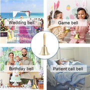 Wooden Handle Hand Bells Christmas Pet Bells Classroom Call Rattles Party Bell V528-CHRISTMAS-BELL-95MM-622697
