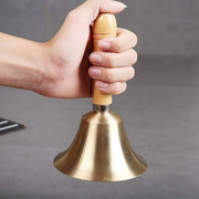 Wooden Handle Hand Bells Christmas Pet Bells Classroom Call Rattles Party Bell V528-CHRISTMAS-BELL-95MM-622697