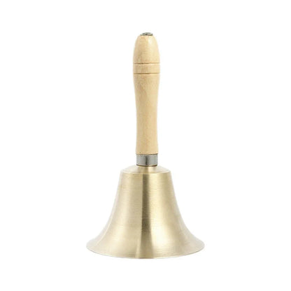 Wooden Handle Hand Bells Christmas Pet Bells Classroom Call Rattles Party Bell V528-CHRISTMAS-BELL-95MM-622697