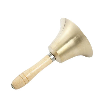 Wooden Handle Hand Bells Christmas Pet Bells Classroom Call Rattles Party Bell V528-CHRISTMAS-BELL-95MM-622697
