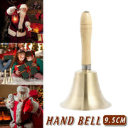 Wooden Handle Hand Bells Christmas Pet Bells Classroom Call Rattles Party Bell V528-CHRISTMAS-BELL-95MM-622697