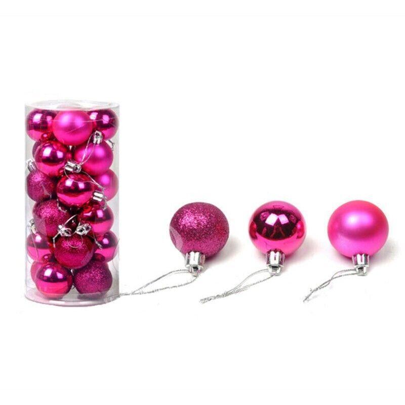 24Pcs/Pack Christmas Tree Xmas Balls Decorations Baubles Party Wedding Ornament - Fruit Green V528-CHRISTMASBALL-FRUITGREEN-829679