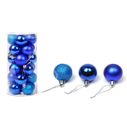 24Pcs/Pack Christmas Tree Xmas Balls Decorations Baubles Party Wedding Ornament - Fruit Green V528-CHRISTMASBALL-FRUITGREEN-829679