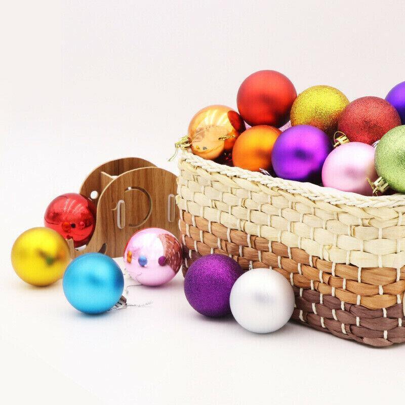 24Pcs/Pack Christmas Tree Xmas Balls Decorations Baubles Party Wedding Ornament - Gold V528-CHRISTMASBALL-GOLD-496171