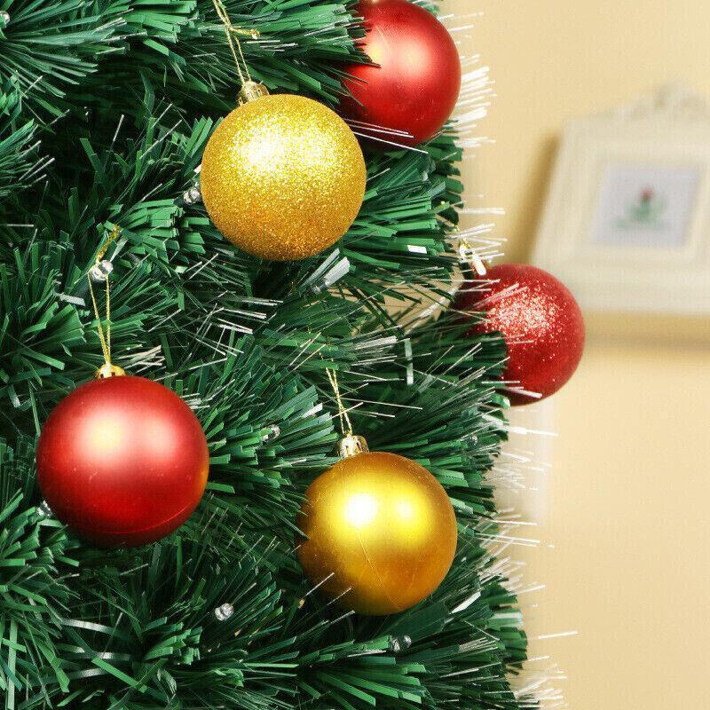 24Pcs/Pack Christmas Tree Xmas Balls Decorations Baubles Party Wedding Ornament - Gold V528-CHRISTMASBALL-GOLD-496171