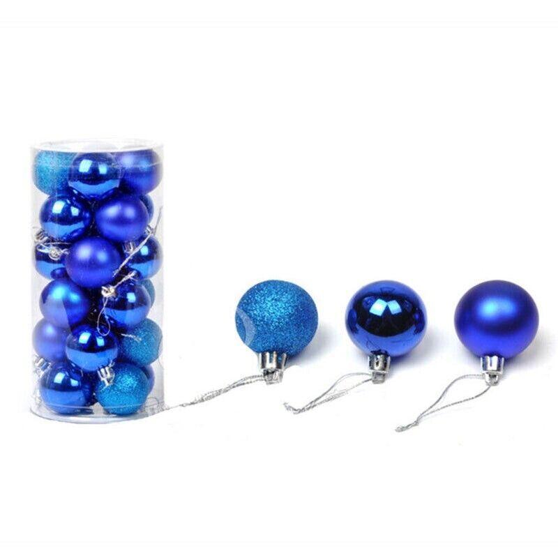 24Pcs/Pack Christmas Tree Xmas Balls Decorations Baubles Party Wedding Ornament - Gold V528-CHRISTMASBALL-GOLD-496171