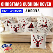 1Pc Christmas Square Cushion Cover Throw Waist Pillow Case Sofa Home Decor - Deer V528-CHRISTMASCOVER-BZ0188-5-511548