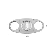 Cigar Cutter Double Blades Knife Scissors Stainless Steel Tobacco Tool V528-CIGARSCISSORS-44836