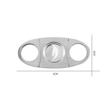 Cigar Cutter Double Blades Knife Scissors Stainless Steel Tobacco Tool V528-CIGARSCISSORS-44836