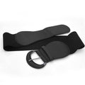 Faux Leather Cinch Waist Belt with Buckle for Women Stretch Wide Elastic Dress Belt - Black V528-CINCHBELT-BLACK-276348