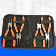 4 Pcs 7inch Circlip Plier Snap Ring Pliers Heavy Duty External Internal With Pouch V528-CIRCLIPPLIER-111103