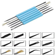 6pcs Soldering Iron Repair Kit Welding Fluxing Tools for Electronics Maintenance V528-CIRCUIT-BOARD-WELDING-993452