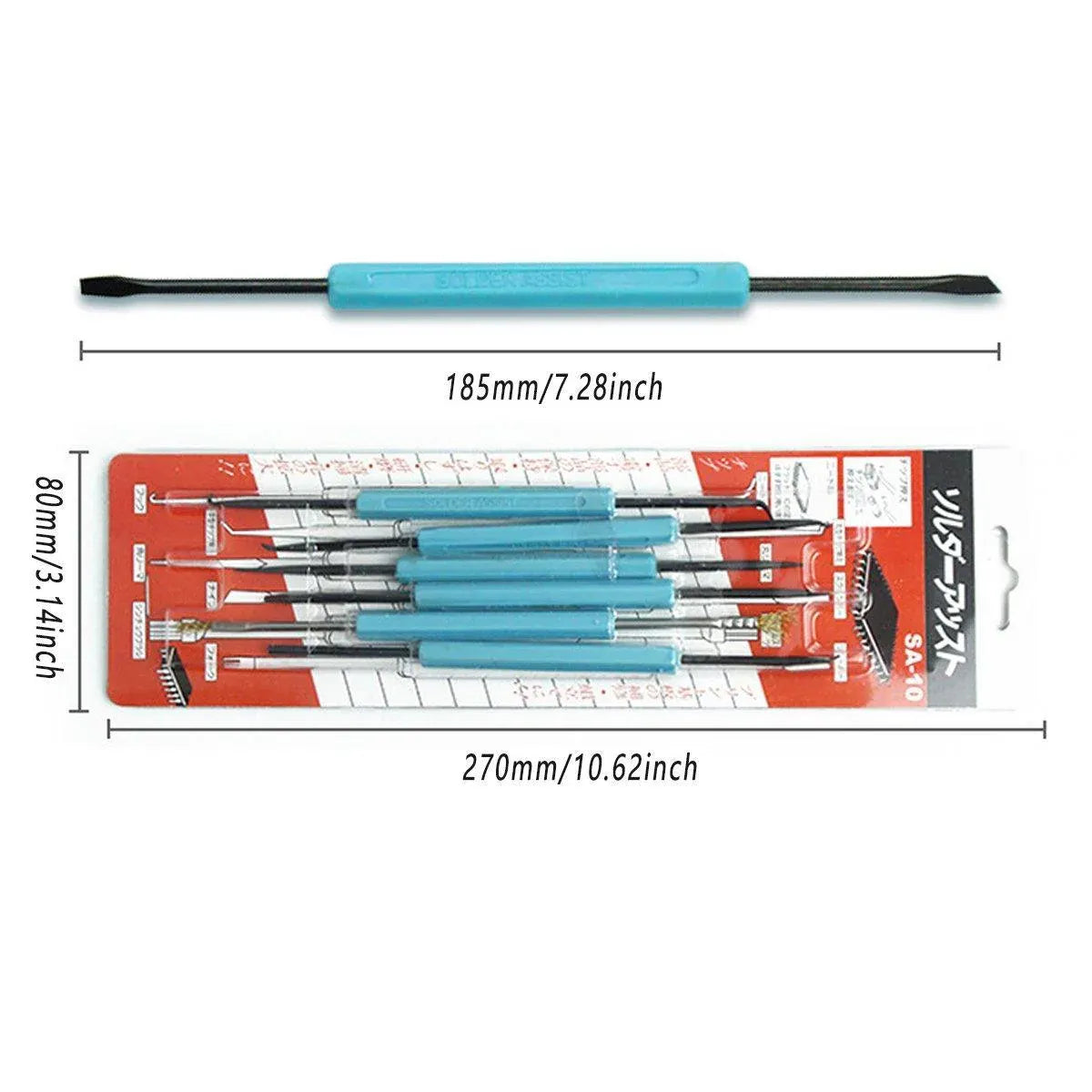 6pcs Soldering Iron Repair Kit Welding Fluxing Tools for Electronics Maintenance V528-CIRCUIT-BOARD-WELDING-993452