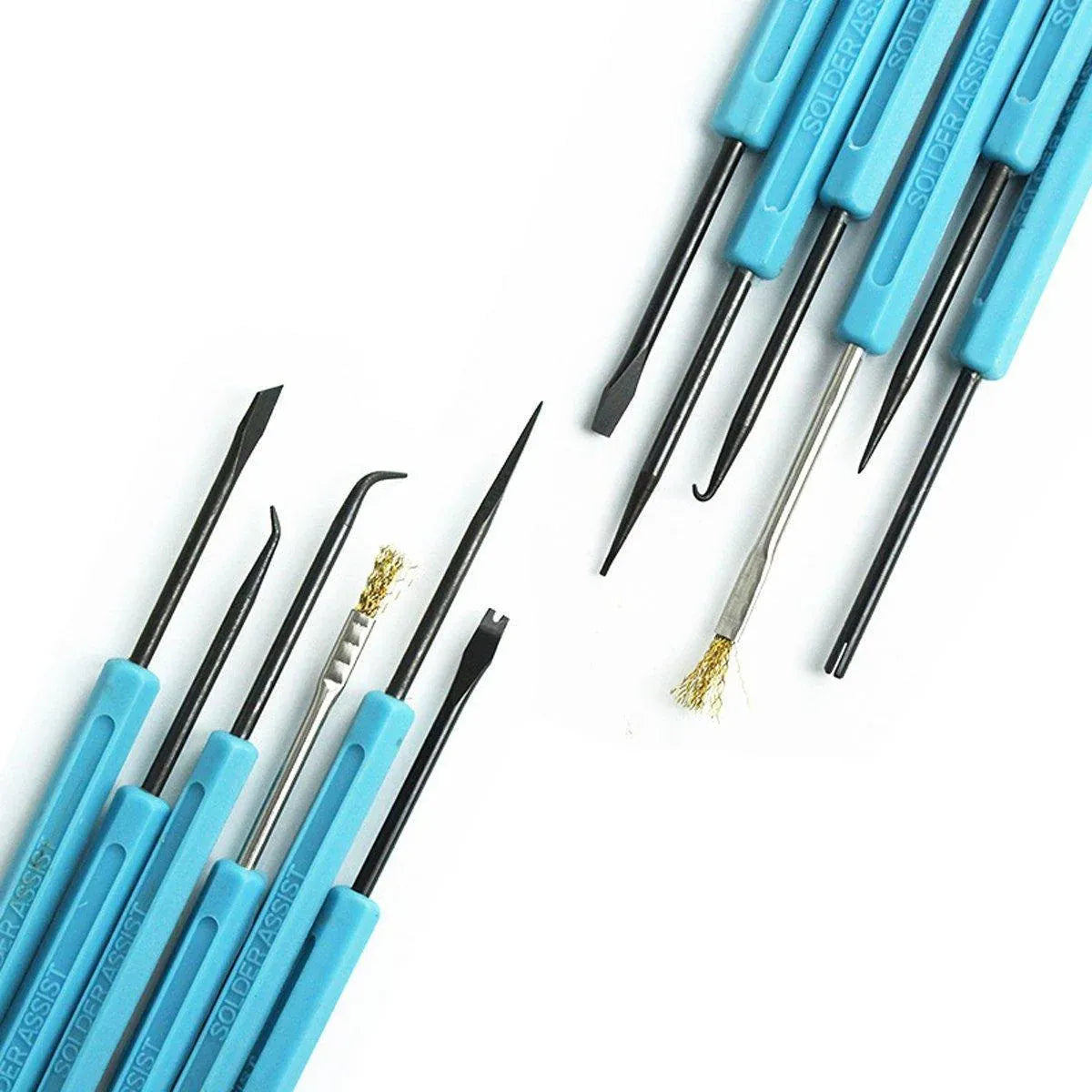 6pcs Soldering Iron Repair Kit Welding Fluxing Tools for Electronics Maintenance V528-CIRCUIT-BOARD-WELDING-993452