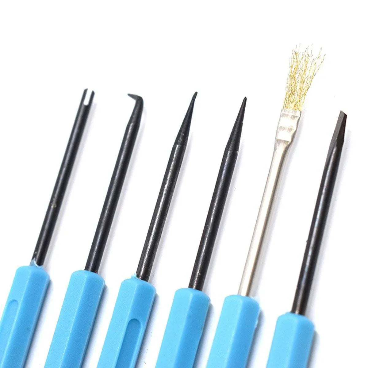 6pcs Soldering Iron Repair Kit Welding Fluxing Tools for Electronics Maintenance V528-CIRCUIT-BOARD-WELDING-993452