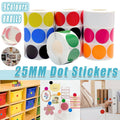 8 Rolls Colored Polka Dot Labels Round Seal Stickers Marking Round Sticker Set - Blue V528-CIRCULAR-STICKER-8ROLLS-C147-992005