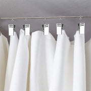 50PCS Stainless Steel Curtain Clip Hooks Strong Load-bearing Shower Accessories - Black V528-CLAMP-BLACK-50PCS-422930