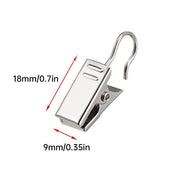 50PCS Stainless Steel Curtain Clip Hooks Strong Load-bearing Shower Accessories - Copper V528-CLAMP-COPPER-50PCS-173525