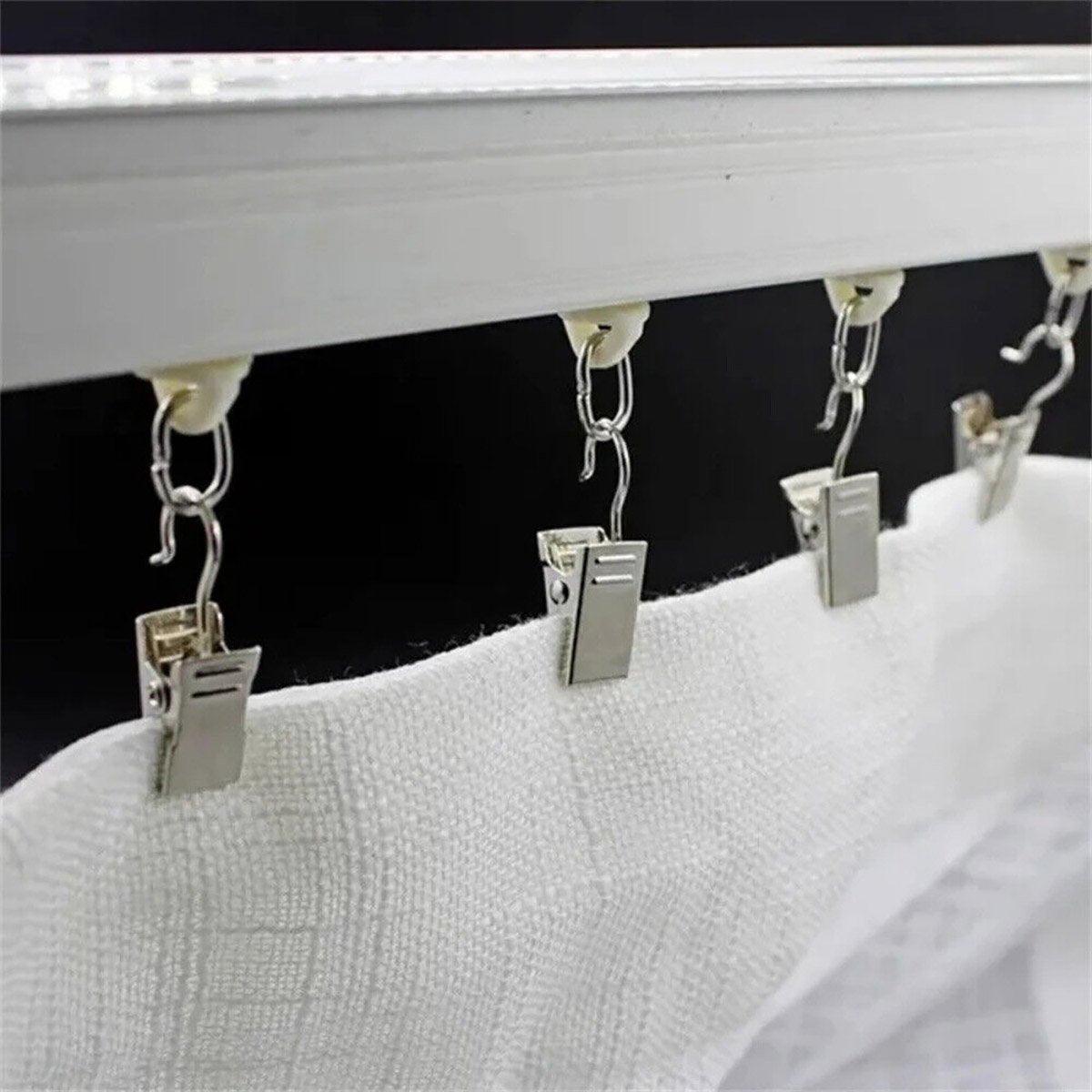50PCS Stainless Steel Curtain Clip Hooks Strong Load-bearing Shower Accessories - Copper V528-CLAMP-COPPER-50PCS-173525