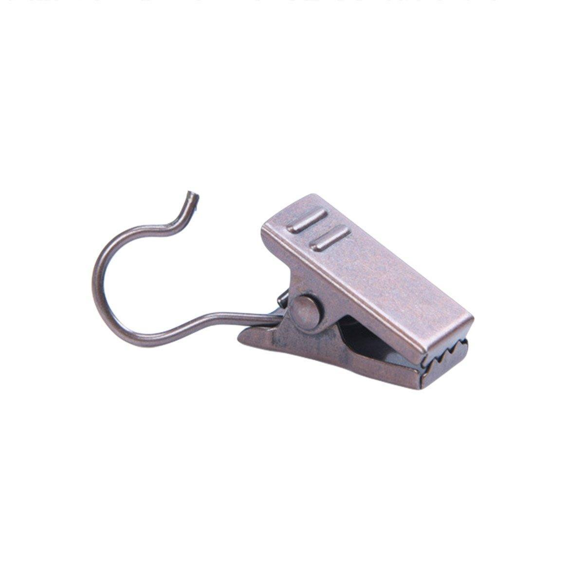 50PCS Stainless Steel Curtain Clip Hooks Strong Load-bearing Shower Accessories - Copper V528-CLAMP-COPPER-50PCS-173525