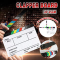 Acrylic Clapboard Dry Erase Director Film Movie Action Clapper Clap Board Slate V528-CLAPPERBOARD-11359