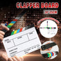 Acrylic Clapboard Dry Erase Director Film Movie Action Clapper Clap Board Slate V528-CLAPPERBOARD-11359