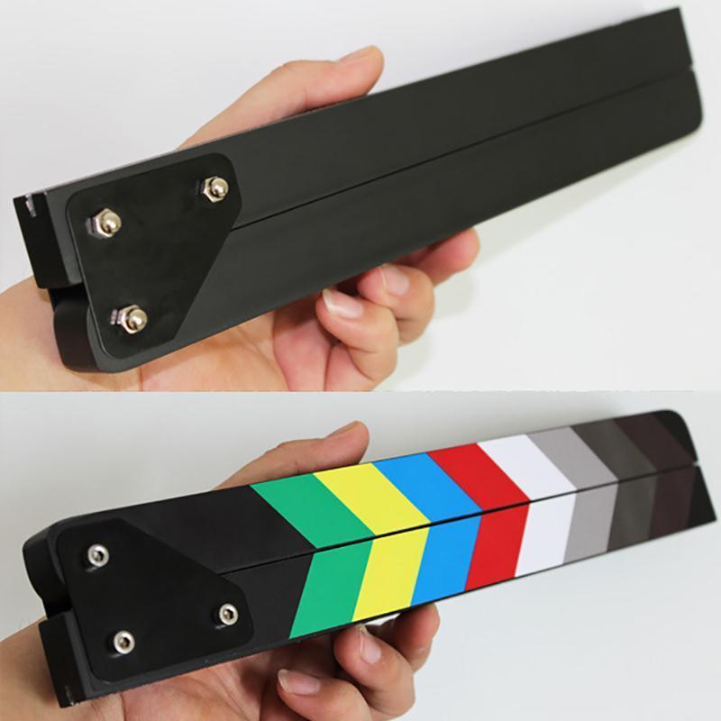 Acrylic Clapboard Dry Erase Director Film Movie Action Clapper Clap Board Slate V528-CLAPPERBOARD-11359