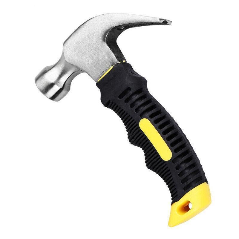 Stubby Claw Hammer Drop Forged Steel All Purpose Rubber Grip 8Oz Small Area V528-CLAWHAMMER-349186