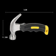 Stubby Claw Hammer Drop Forged Steel All Purpose Rubber Grip 8Oz Small Area V528-CLAWHAMMER-349186