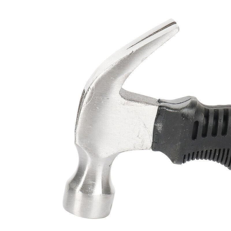 Stubby Claw Hammer Drop Forged Steel All Purpose Rubber Grip 8Oz Small Area V528-CLAWHAMMER-349186